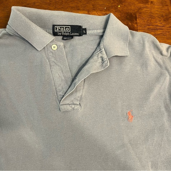 Polo Ralph Lauren Men's Light Blue Polo Shirt size large 100% cotton - Picture 2 of 10